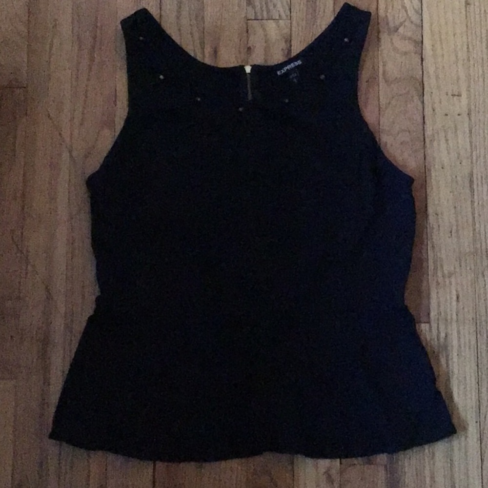 Women’s Black Studded Top